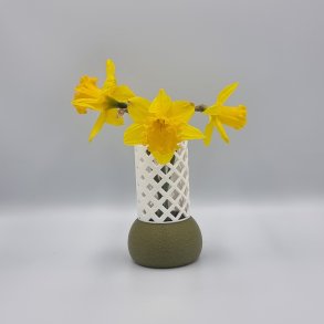 Fuzzy Gitter Vase