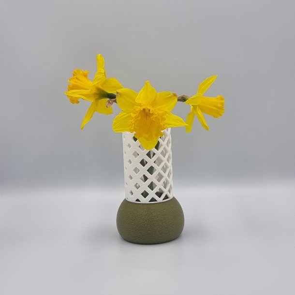 Fuzzy Gitter Vase