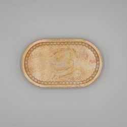 Oval Perlekrans Fad