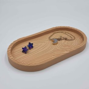 Oval Fuzzy Natur Fad
